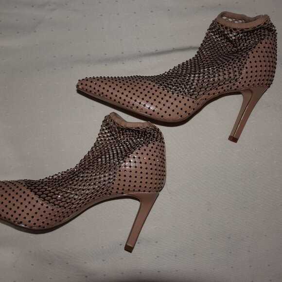 BRAND NEW GORGEOUS DOMINIQUE NICOLE WOMENS DRESS SHOES PUMPS NUDE SIZE 7 1/2 W - Picture 4 of 8